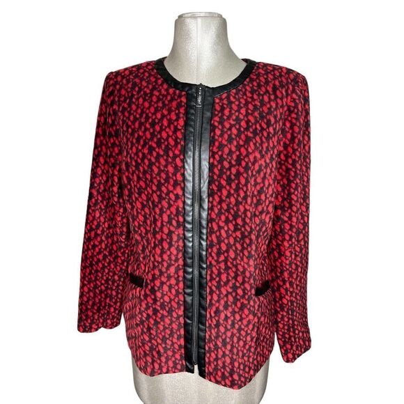 Bob Mackie Sz M Wearable Art Fleece Jacket - Picture 1 of 6